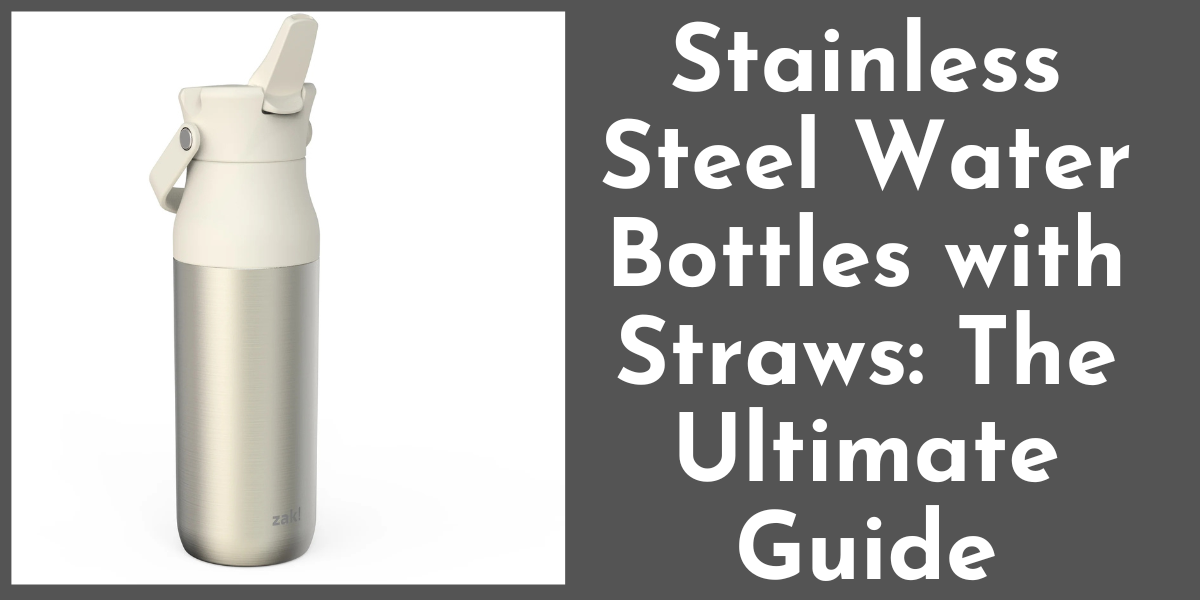 Stainless Steel water Bottles with Straws